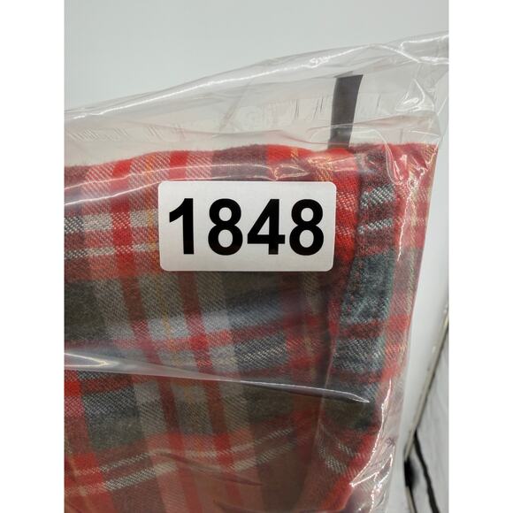 Toad&Co Pajama Pant Women Large Flannel Plaid ComfyCore Loungewear Orange & Gray - Picture 9 of 9